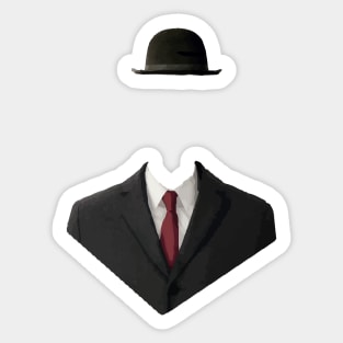 incognito Magritte Sticker